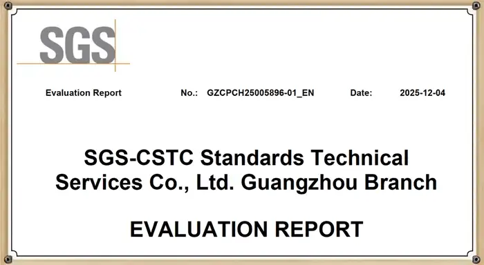 Auszug aus dem SGS Evaluation Report 1